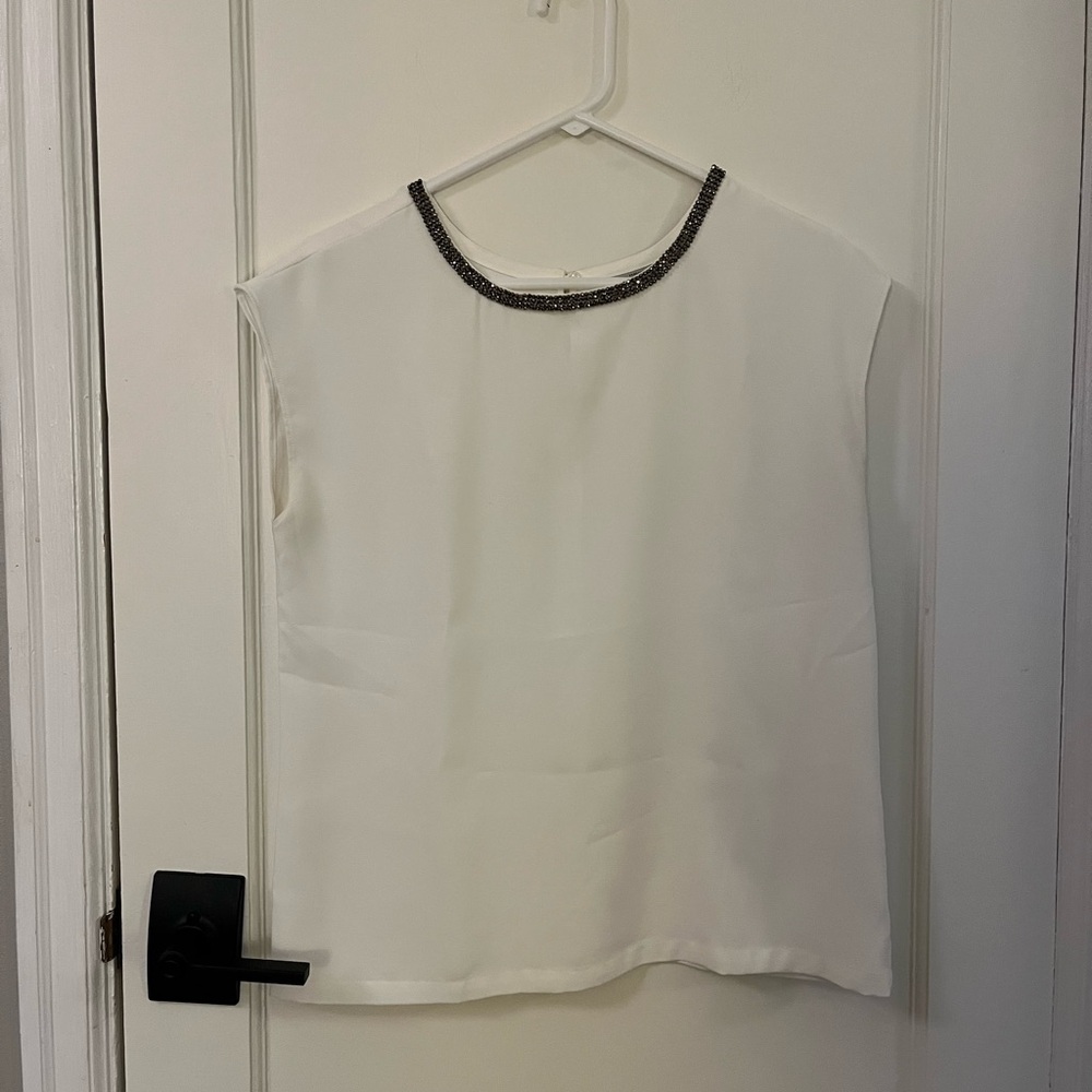 Halogen Embellished Sleeveless Top